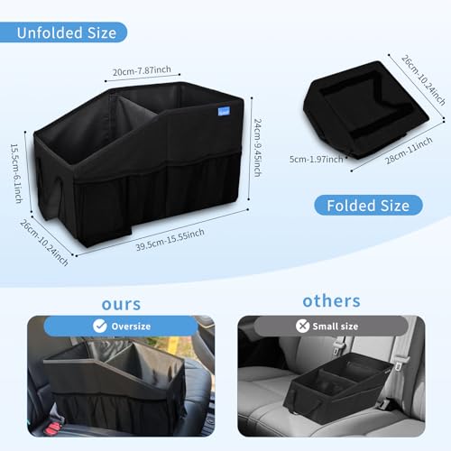 Smof Car Organizer- Car Seat Organizer for Front Seat Back Seat - color: Black