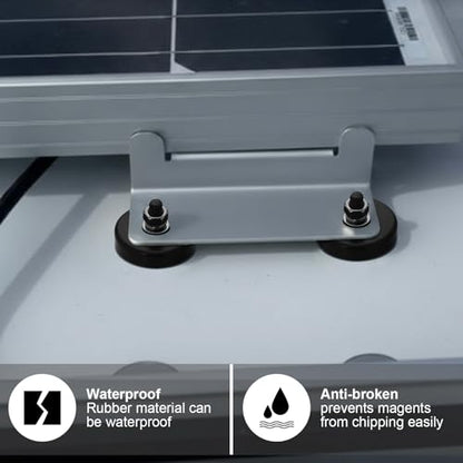 Flutesan 4pc Strong Round Mounting Magnet with Bolt, 1.42"-110lb-M6 Black - color: Black, size: 1.42in-90lb-M6