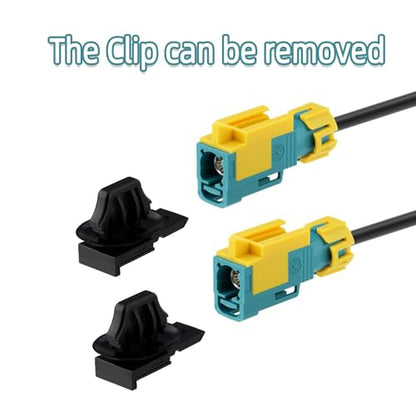 Bingfu Fakra Z Female to Female Antenna Extension Cable 9.84ft for Car Audio GPS FM AM Sirius XM 4G LTE Bluetooth