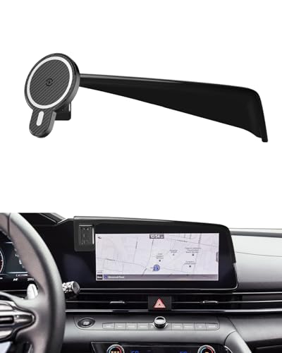 PZK Car Phone Mount for Hyundai Elantra 2021-2026 8-Inch/10.25-Inch Screen - color: Magsafe+ Wireless Charger, size: No Extension Rod