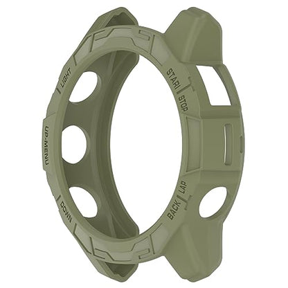 Case Compatible with Garmin epix Pro (Gen 2) 47mm,TPU Screen Cover Anti-Scratch Bumper Frame Replacement Protective Case for Epix Pro 47mm (Green) - color: Green