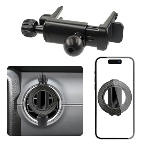 Car Magnetic Phone Holder for Jeep Wrangler 2007-2025 JL JK JKU 4XE ，Gladiator 2020-2025 JT，Compass 2011-2016 Interior Circle Air Vent Accessories Cell Cellphone Mount Magnet Stand Mobile Cradle
