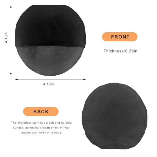 Car Screen Cleaner, Square Microfiber Cloth Non-Scratch Auto Touchscreen Cleaning Wipes, Foldable Touch Screen Pad Universal Cleaning Tool for Vehicle Dashboard Display (Round) - color: Round, 1 Pcs