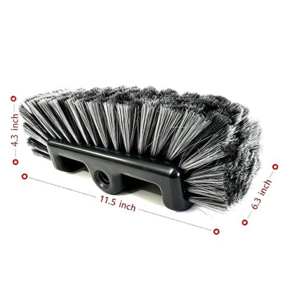 11.5" Ultra-Soft Bristles Car Wash Brush for Car Truck RV & Boat Exterior Cleaning,Dark Gray