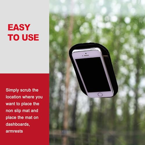 5 Pack Anti Slip Dashboard Sticky Pad, Washable Sticky Gel Grip Mat for Car Interior Accessories, Multi-Functional Non Slip Holder for Cell Phone Keys