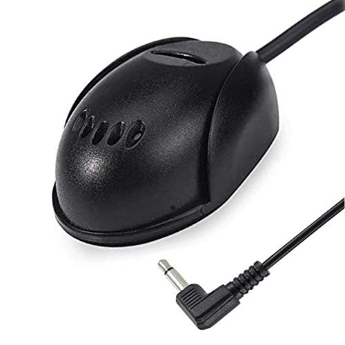 3.5mm Car Microphone with 9.85 Feet Assembly Cable Mic for Vehicle Head Unit Enabled Stereo GPS and DVD