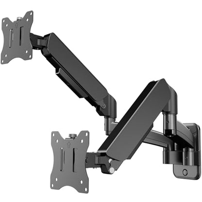 Dual Monitor Wall Mount for 17-32 inch Flat/Curved Computer Screens - size: 17 - 32 Inch, style: Dual Arms