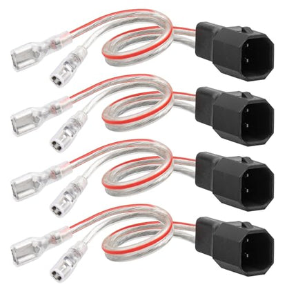 RED WOLF Car Door Speaker Wiring Harness Fit for Ford F150 2011-2014, Mercury Grand Marquis 1998-2009, Mazda 6 2003-2011 Install Aftermarket Audio Speaker Wire Cable Plug