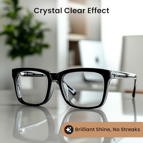 EVEO Glasses Cleaner Spray - Eyeglass Cleaner Lens Cleaner No Streaks Technology & Microfiber Cleaning Cloth - Glasses Cleaning Kit, Eye Glass Cleaners Spray - Screen & Eye Glasses Kit - 2 Pack - size: 4 Piece Set