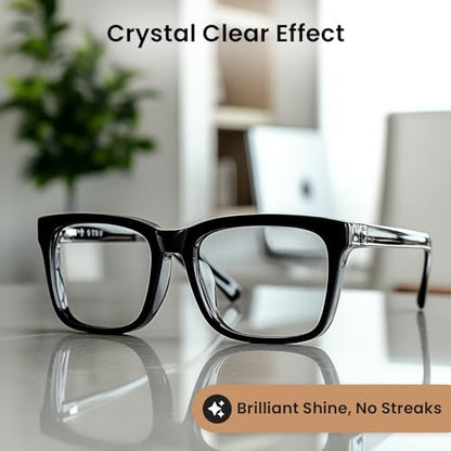 EVEO Glasses Cleaner Spray - Eyeglass Cleaner Lens Cleaner No Streaks Technology & Microfiber Cleaning Cloth - Glasses Cleaning Kit, Eye Glass Cleaners Spray - Screen & Eye Glasses Kit - 2 Pack - size: 4 Piece Set