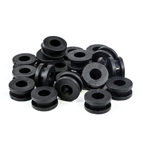 M6 Rubber Grommets Kit for Motorcycle Fairing, 10PCS Rubber Grommet Bushings Compatible with Yamaha Honda Kawasaki Suzuki, ATV Body Panel & Cowling Mount Replacement