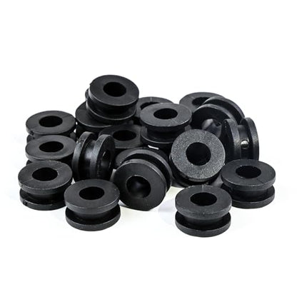 M6 Rubber Grommets Kit for Motorcycle Fairing, 10PCS Rubber Grommet Bushings Compatible with Yamaha Honda Kawasaki Suzuki, ATV Body Panel & Cowling Mount Replacement