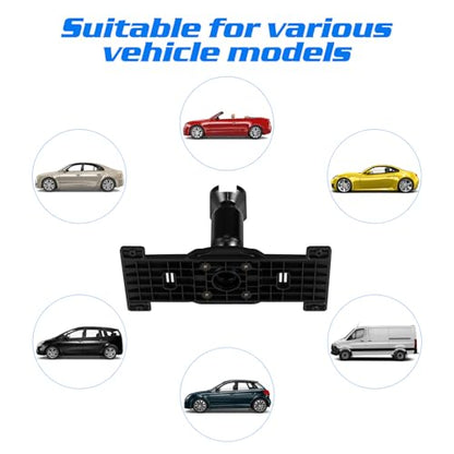Gatuida Rearview Mirror Back Plate Dash Cam Mounting Bracket for Car Aluminum Alloy Mirror Dash Mount Holder Compatible with Hiac 2008-2011 6.10 X 2.63 X 0.39 Inch