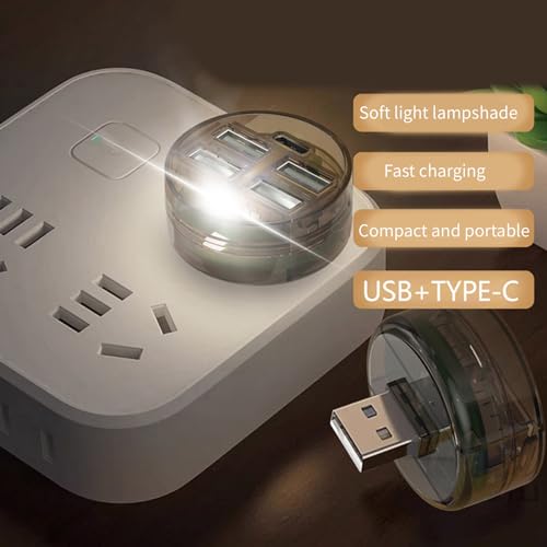 USB Hub 4 Port USB Female 1 Type C Female Extension Adapter Hub High Speed USB Splitter for Laptop PC
