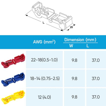 TICONN T Tap Wire Connectors, T Wire Quick Splice Connector, T Connectors for Wiring with Storage Case (Yellow 80 Pcs) - style: Yellow 80 Pcs