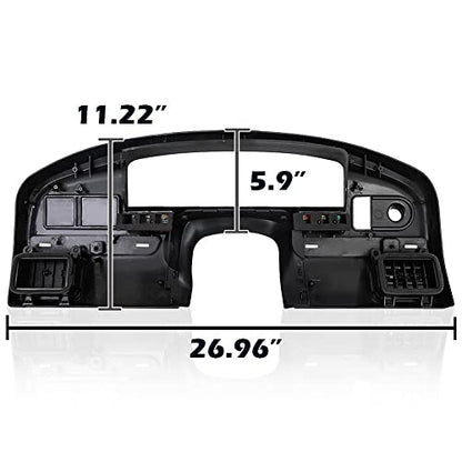 ANDPLAY Dash Panel Bezel Cover Compatible with Ford F150 F250 F350 1992 1993 1994 1995 1996 1997 With Gas Engine ONLY Black - size: 1992-1997 | Fit F150 F250