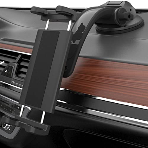 Tablet Mount Car Dashboard Holder for 4-13" iPad Phone, Truck Dash Holder with Strong Suction Cup for for iPad Pro 12.9 10.5 9.7, iPad Air Mini, Samsung Galaxy Tab, Kindle Fire HD, iPhone