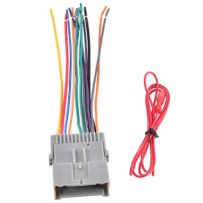 RED WOLF Car Stereo Radio Wiring Harness Connector Adapter Compatible with Select Buick CX Cadillac Escalade Pontiac Isuzu 2000-2010 Install Aftermarket CD Player Receiver