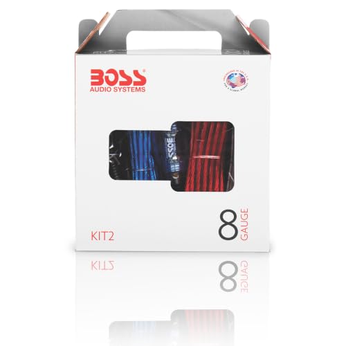 BOSS Audio Systems KIT2 8 Gauge Car Amplifier Installation Wiring Kit - style: 8 Gauge
