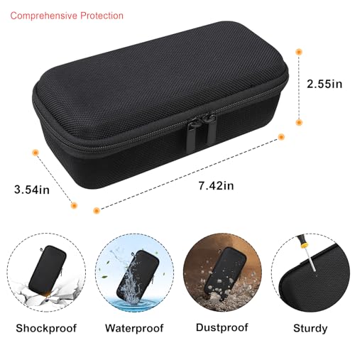 Elonbo Carrying Case for Garmin GPSMAP 67i/ 67/ 66i/ 66s/ 65/ 65s/ 64sx/ 79sc/ 79s Rugged Hiking GPS Premium Handheld inReach Satellite Technology, Handheld Satellite Communicator Travel Holder,Black - color: Black+Inside Black