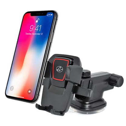 NEM Universal Car Phone Mount Holder – Adjustable Cradle for Windshield & Dashboard, Anti-Slip Base, Compatible with iPhone, Samsung Galaxy, Android Phones & Most Smartphones