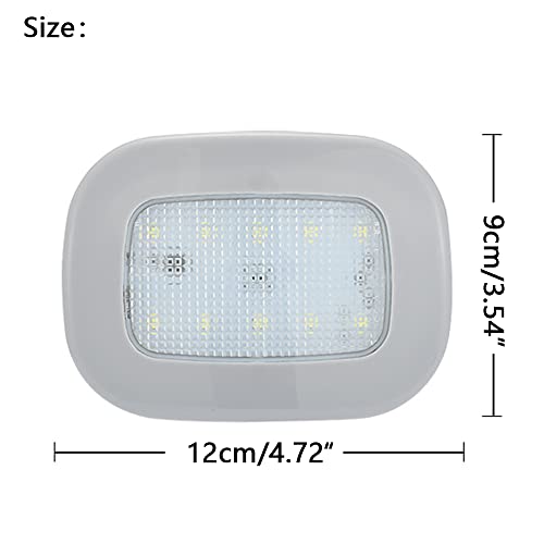 CYDZSW Car LED Lights Interior Battery Powered,USB Charging 10LED Small Wireless Dome Light Inside,RV Camper Shell Ceiling Roof Lights,Trunk Light