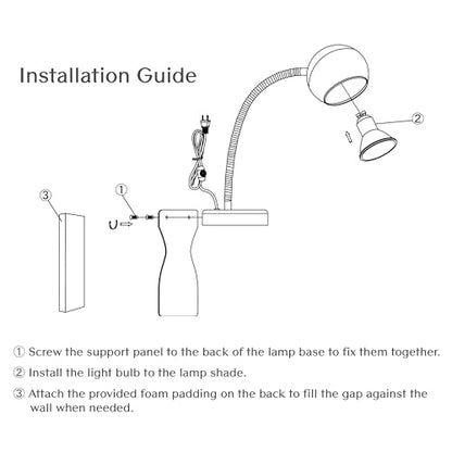 Solfres Patented Innovative Design Headboard Reading Light. No Drilling Book Light for Bedtime Reading. Dimmable LED Book Reading Lamp with Bulb. Movable & Flexible, Burlywood - color: ‎Burlywood, size: M
