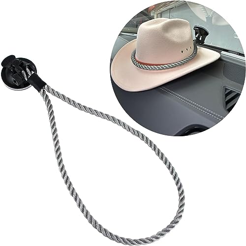 Hat Mounts, Cowboy Hat Mounts for Your Vehicle, Cowboy Hat Holder Rack for Truck SUV Car, Cowboy Hat Rack with Suction Cup, Cowboy Hat Hanger for Car and Home(Gray) - color: Gray