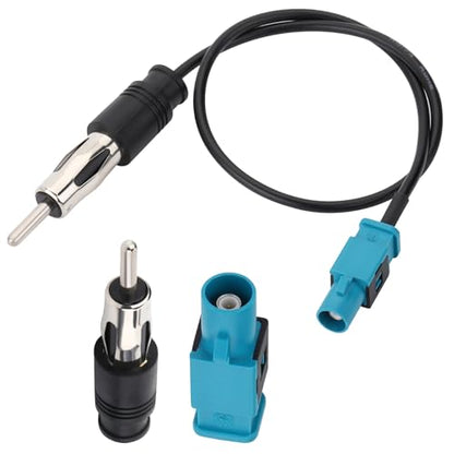 Universal Vehicle Car Stereo FM AM Radio Antenna Adapter Cable 12Inch Fakra Z Male to DIN Plug Connector Cable for Car Stereo Audio HD Radio Head Unit CD Media Player Receiver - color: Male-Plug/12‘/30CM