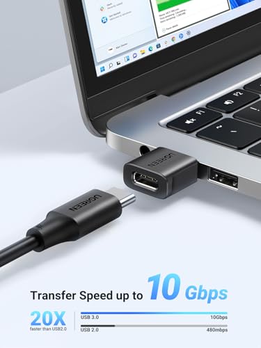 UGREEN USB to USB C Adapter 3Pack, 10Gbps Female to Male Converter