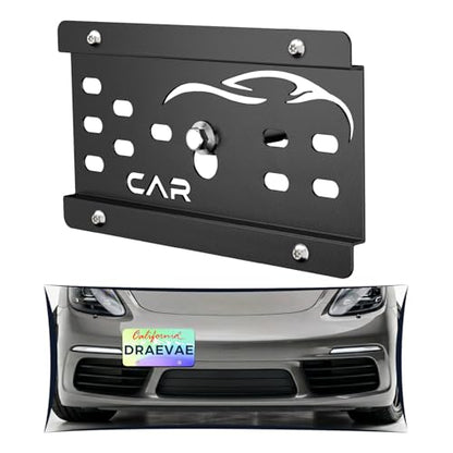 No Drill License Plate Bracket Fits Porsche 718 Boxster and Cayman /911