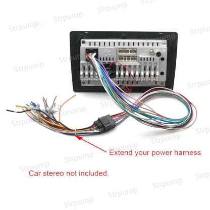 16pin Car Radio Stereo Power Retrofit on Harness Cable Extension Wire Cord 600MM Length for Aftermarket Android GPS Head Unit