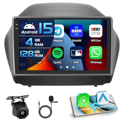 Inefala 4+128G Radio for Hyundai Tucson IX35 2010-2015 Android 15 Stereo - size: 4+128G