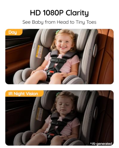 Babyvue Baby Car Camera Backseat Monitor USB Power - color: B-Orange