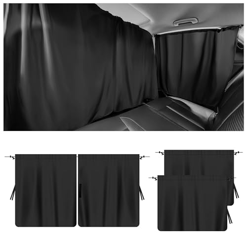 3PCS Car Window Shades,Car Privacy Window Cover for Rear Window & Partition,95% Strong Shading Car Sunshade for Baby,Universal CCar Accessories Interior Fits Sleeping Traveling Camping (3PCS) - color: 3PCS