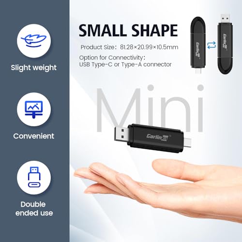 Carlinkit MINI SE Wireless CarPlay Adapter (Color Black)