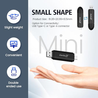 Carlinkit MINI SE Wireless CarPlay Adapter (Color Black)