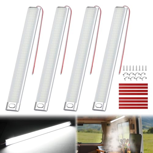 Nilight LED Interior Light Bar 4PCS 15.4 Inch Strip Lights - color: White Interior Lights-15.4" 4PCS