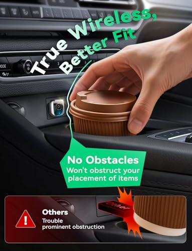 Wireless Carplay & Android Auto Adapter, Metal Design Mini & Stable 2-in-1 Dongle, Convert Vehicle's Wired CarPlay/AA to Wireless, for iOS 10+/Android 11+ & Cars from 2016 - color: pearl gunmetal