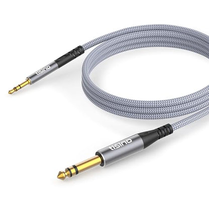 Tisino 1/8 to 1/4 Stereo Cable, 3.5mm to 1/4 Adapter Aux Cord, 10 FT - size: 3m/10ft