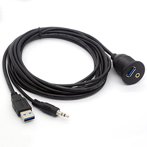 USB 3.0 Flush Mount Cable (2 Meter/6Ft) - size: 2 meter/6.6 Feet