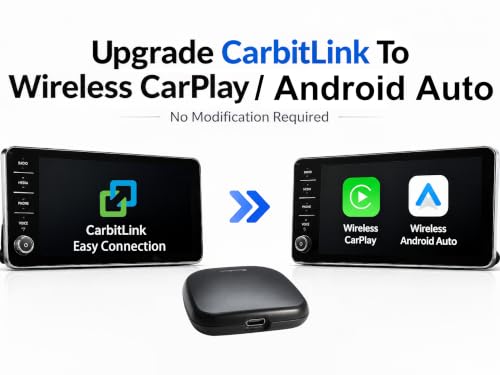 NCP0039 HansPilot CarKit CarBitLink x Baic Jetour Geely Chery Jac Gac Dongfeng Forthing Aeolus Kaiyi Hongqi Changan, Wired Carbitlink Phonelink Easy Connect to Wireless CarPlay Android Auto Adapter