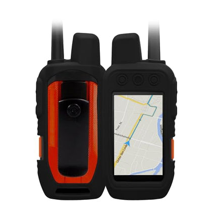 kwmobile Silicone Case for Garmin Alpha 200i / Alpha 300i Case - Protective Cover for GPS Handheld - Anti-Slip Outdoor Sleeve in Black - color: black