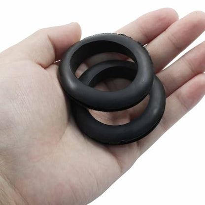 12 Pcs Rubber Grommets, 1-9/16" Inside Diameter 1-3/4" Drill Hole Rubber Wire Grommets O Ring Grommets for Wire, Firewall, Cables, Plugs, Automotive - color: Black, size: 40mm (1-9/16 inch)