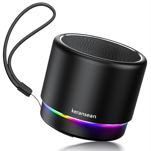 Portable Bluetooth Speaker 5.4, Mini Speaker with Noise Reduction Mic,Black - color: Black