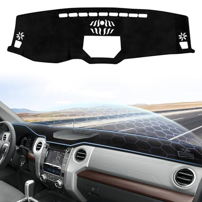 Sunsdrew Dash Cover for Toyota Tundra 2014-2021 Dashboard Cover Mat - size: 14-21 Tundra Dash Cover