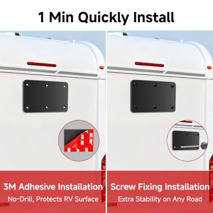Metal Plate for Wireless Magnetic Backup Camera Mounting Base
