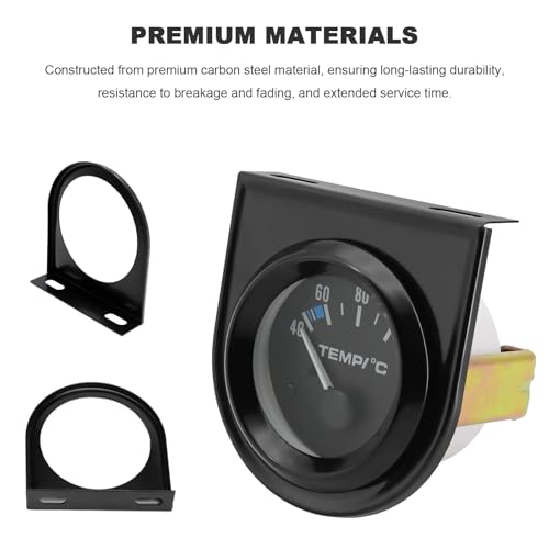 2PCS Single Gauge Mounting Panel, 52mm 2.1 Inch Gauge Pillar Mount Pod Holder with Single Hole, Universal Metal Dashboard Gauges Mounting Bracket Holder for Sedan Truck Boat - color: 2 PCS