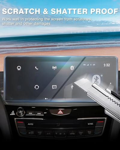 Karltys Upgrade 2 Pack Acura MDX Screen Protector 2022-2026, 12.3 Inch Touchscreen Tempered Glass for Acura Navigation Screen Protector for MDX Accessories - size: 2022-2024 Acura MDX 12.3-Inch
