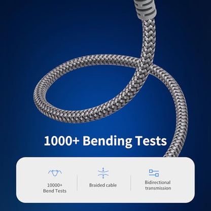 1/4 inch Headphone Extension Cable, 6.35mm TRS Male to Female Stereo Cord, Quarter Inch Guitar Cable Extender, 6ft (2 Meters) - color: Silver 1.8M/6FT